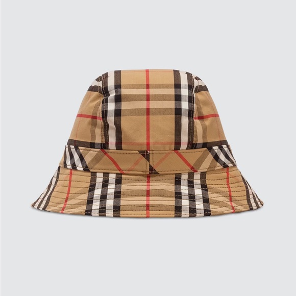 BURBERRY VINTAGE CHECK BUCKET HAT - Picture 2 of 10